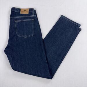 American Giant Men's Dakota Straight Jean 34 x 30 Rinse Dark Made in USA